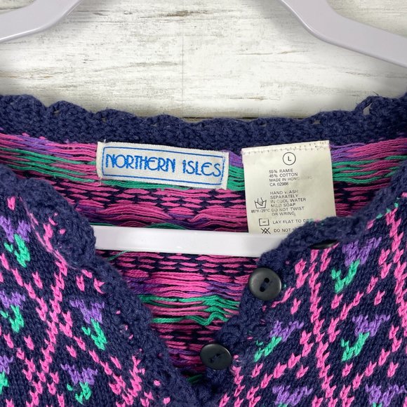 Womens vintage Northern Isles knitted sweater - Picture 3 of 4